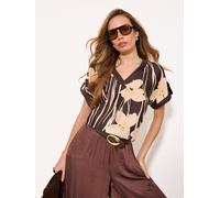 Lipsy Chemisier beige / marron, Taille M