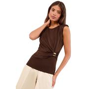 Lipsy Chemisier 'Lipsy Slinky Hardware' chocolat, Taille XXL