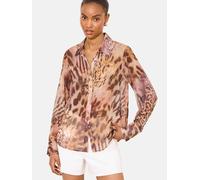Lipsy Chemisier marron / noisette / lilas, Taille 4XL
