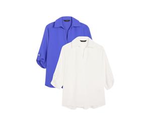 Lipsy Chemisier saphir / blanc, Taille L