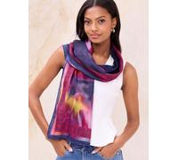 Lipsy Écharpe bleu marine / jaune / rose / rose ancienne, Taille One Size
