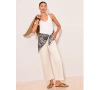 Lipsy Écharpe Jupe-culotte Jean crème FR 46 Regular (EU 44 R)