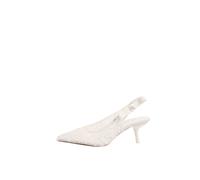 Lipsy Lipsy White Bridal Standard Fit Slingback Bow Mid Heel Court Shoes White Bridal EU 40 (UK 7)