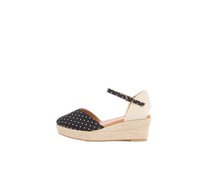 Lipsy Espadrilles crème / noir / blanc, Taille 41,5-42