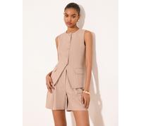 lipsy Gilet Lipsy à col rond Rose FR 46 (EU 44)