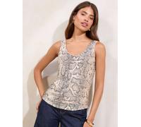 Lipsy Haut brocart / cappuccino, Taille L