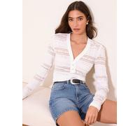 Lipsy Haut Lipsy Henley en dentelle