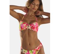 Lipsy Hauts de bikini jaune pastel / rose pastel / rose clair / blanc naturel, Taille 95
