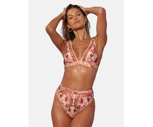 Lipsy Hauts de bikini 'Marella' crème / rose / rose clair / lie de vin, Taille 90