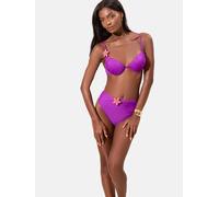 Lipsy Hauts de bikini violet foncé / orange clair, Taille 90