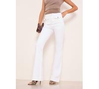 lipsy Jean Lipsy taille haute glamour à jambes évasées pâle FR 46 Short (EU 44 S)