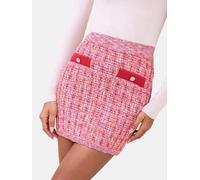 Lipsy Jupe rose / rose / rouge vif / blanc, Taille 38