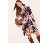 Lipsy Lipsy Robe Batwing en jersey fleuri Bisou Noir EU 46 (UK 18)