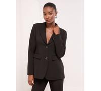 Lipsy Lipsy Black Cinched Waist Fitted Blazer