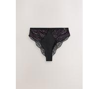 Lipsy Lipsy Black High Rise Geo Lace Thong
