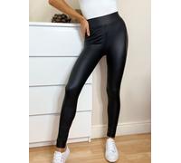 Lipsy Lipsy Black High Waist Leather Look Leggings