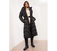 Lipsy Lipsy Black Petite Longline Double Layer Padded Coat