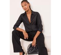 Lipsy Lipsy Black Poplin Shirt Black 20