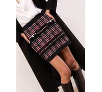 Lipsy Lipsy Black/Red Checked Boucle Trim Detail Knitted Mini Skirt Black/Red EU 38 (UK 10)