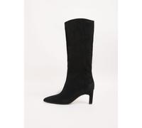 Lipsy Lipsy Black Standard fit Faux Leather Knee High Low Kitten Heel Boots