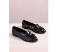 Lipsy Lipsy Black Standard Fit Flat Slim Sole Tassel Loafers Black EU 39 (UK 6)