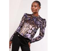 Lipsy Chemisier lavande / poudre / noir, Taille XL