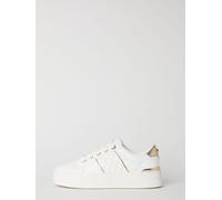 Lipsy Lipsy White Standard Fit Flat Chunky Flatform Stripe Lace Up Trainers