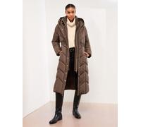 Lipsy Lipsy Chocolate Brown Longline Double Layer Padded Coat
