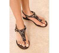 Lipsy Tongs chocolat / noir, Taille 37