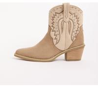 Lipsy Lipsy Cream Standard fit Pull On Western Ankle Boots