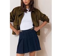 Lipsy Lipsy Denim Pleated Mini Skirt Noir FR 36 (EU 34)