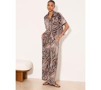 Lipsy Lipsy Elasticated Waist Stretch Jersey Trousers Imprimé animal FR 36 (EU 34)