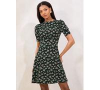 Lipsy Robe vert / noir / blanc, Taille 46