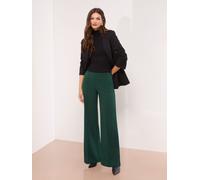 Lipsy Lipsy Green High Waist Wide Leg Trousers