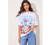 Lipsy Lipsy Mandy Sade Print Oversized T-Shirt