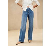 Lipsy Lipsy Mid Wash Blue Mid Rise Wide Leg Jeans