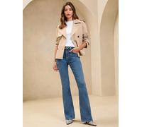 Lipsy Lipsy Mid Wash Blue Petite Mid Rise Flare Jeans