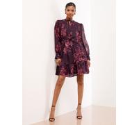 Lipsy Lipsy Mini robe chemise tissée à imprimé floral Rouge bordeaux EU 40 (UK 12)