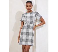 Lipsy Lipsy Mini robe patineuse à boutons sur le côté Boucle noir et blanc 18