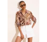 Lipsy Lipsy Mixed Animal Chiffon Printed Shirt Mixed Animal EU 34 (UK 6)