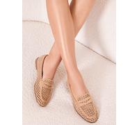 Lipsy Lipsy Mocassins de travail en faux daim à découpes au laser chameau EU 41 (UK 8)