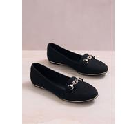 Lipsy Lipsy Mocassins Snaffle en faux daim Vêtements de travail Noir EU 40 (UK 7)