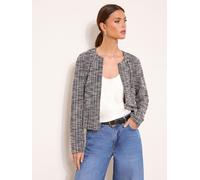 Lipsy Lipsy Monochrome Boucle Crop Jacket