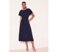 Lipsy Lipsy Navy Knot Side Midi Dress Navy EU 40 (UK 12)