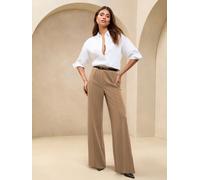 Lipsy Lipsy Neutral High Waist Wide Leg Trousers