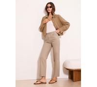 Lipsy Lipsy Neutral Straight Crop Leg Jeans