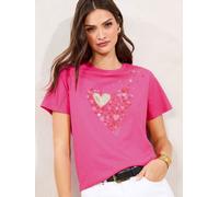 Lipsy Lipsy Pink Boyfriend Wear it with Love T-Shirt