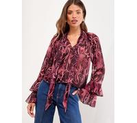 Lipsy Lipsy Pink Floral Print Pussybow Blouse