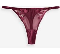 Lipsy Lipsy Plum Purple Placement Lace Thong