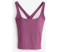Lipsy Lipsy Plum Purple Secret Support Cross Back Sports Vest